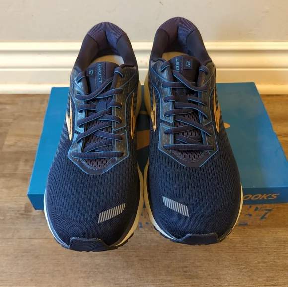 Brooks Ghost 11 Running Shoe Navy/Gold Size‎ 11 Medium - Picture 3 of 5